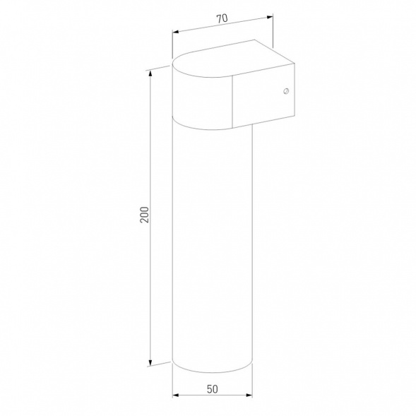 Уличный настенный светодиодный cветильник Elektrostandard Nork LED черный 35187/D a069890