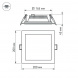 Встраиваемый светодиодный светильник Arlight LT-S200x200WH 16W Day White 120deg 014922