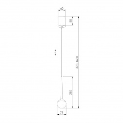 Подвесной светодиодный светильник Elektrostandard DLS028 6W 4200K белый a047769