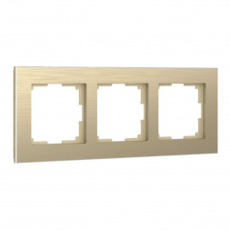 Рамка Werkel Aluminium на 3 поста шампань алюминий W0031711 4690389158155