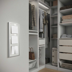 Рамка Werkel Baguette на 3 поста белый/серебро W0032850 4690389185717