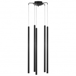 L5T747337 Люстра TUBO LED 25W 1500LM 25G ЧЕРНЫЙ 3000K