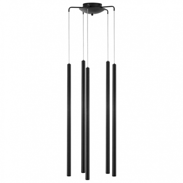 L5T747337 Люстра TUBO LED 25W 1500LM 25G ЧЕРНЫЙ 3000K