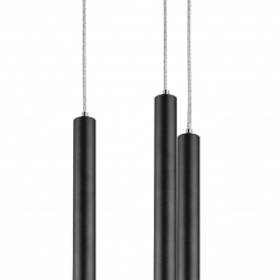 L5T747337 Люстра TUBO LED 25W 1500LM 25G ЧЕРНЫЙ 3000K