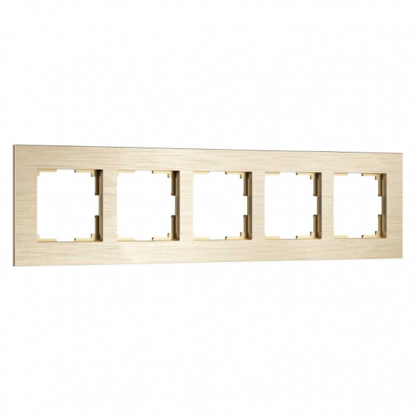 Рамка Werkel AluMax на 5 постов шампань W0053511 4690389214363