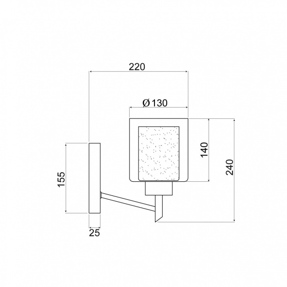 Бра Vele Luce Felice VL1425W01