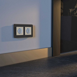 Розетка с заземлением Werkel с подсветкой айвори матовый W1171462 4690389191985