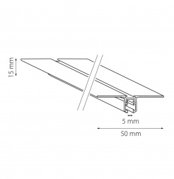 Шинопровод встраиваемый Lightstar Linea 506317
