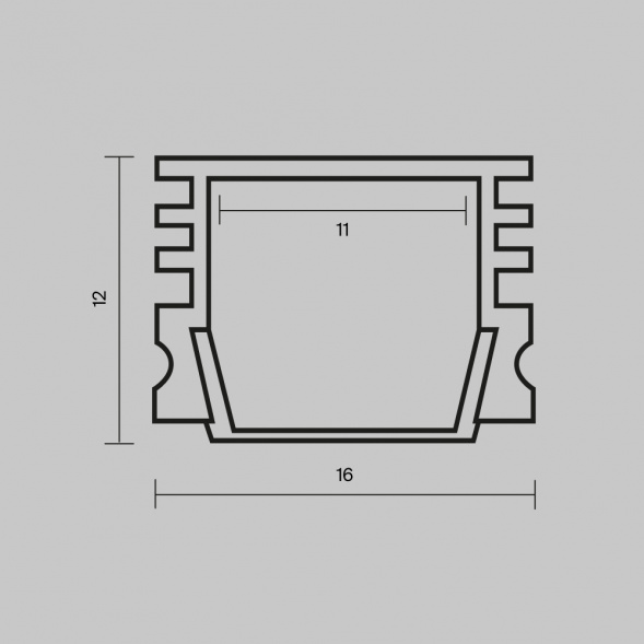 Алюминиевый профиль Maytoni Led Strip 631006