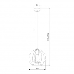 Подвесной светильник TK Lighting 6597 Jaula