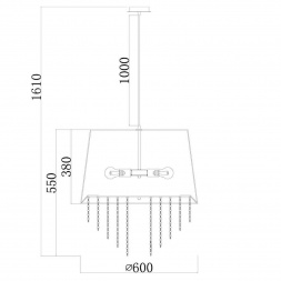 Подвесная люстра Escada 652/5S White