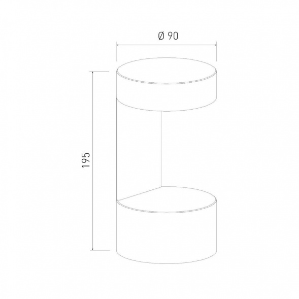 Уличный настенный светодиодный светильник Elektrostandard Nimbus 1540 Techno Led серый a053452