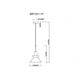 Подвесной светильник MyFar Kristina MR1351-1P