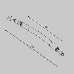 Гибкий коннектор Maytoni Technical Accessories for system Axity CA005FC-B
