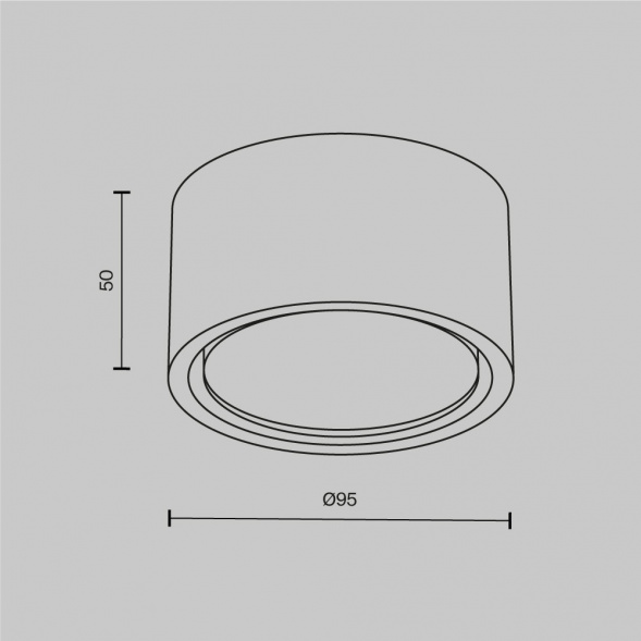 Потолочный светильник Maytoni Technical C001CL-GX53-W