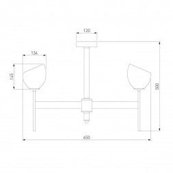 Подвесная люстра Eurosvet Arrista 60130/6 латунь Smart