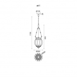 Подвесной светильник Vele Luce Helen VL4266P23