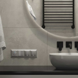 Терморегулятор Werkel электромеханический для теплого пола серебряный W1151106 4690389156021