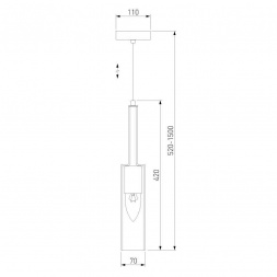 Подвесной светильник Eurosvet Graf 50226/1 янтарный