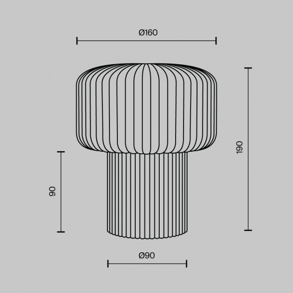 Настольный светильник Maytoni MOD404TL-01BG