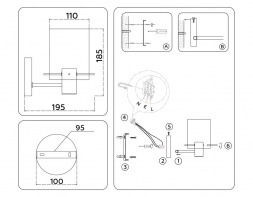 Бра Ambrella Light High Light Modern LH57045