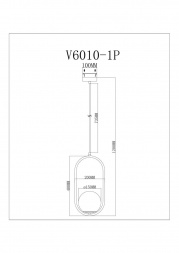Светильник подвесной Moderli Klaster V11585-1P