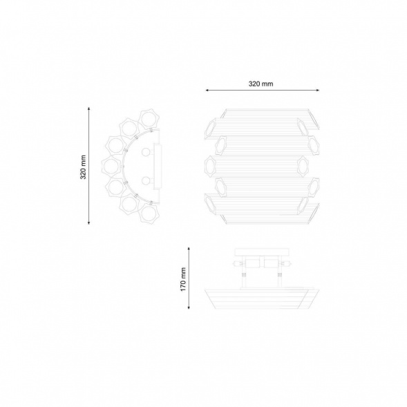 Настенный светильник Lucia Tucci Rumba W1072.4 Chrome