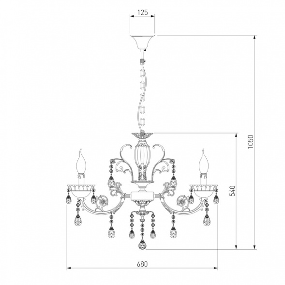 Подвесная люстра Bogates 230/6 Strotskis