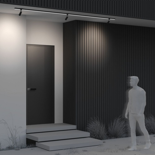 Уличный трековый светодиодный светильник Maytoni Elasity IP Focus O-TR01-1-S-8WB3K