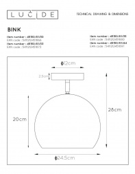 Спот Lucide Bink 45150/01/33