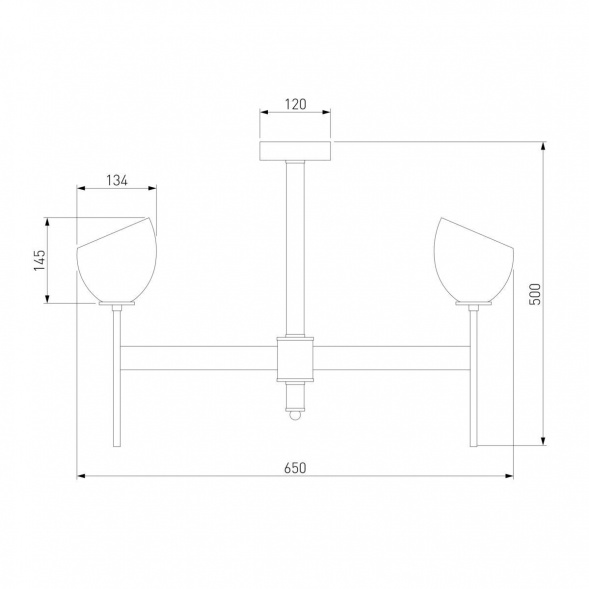 Подвесная люстра Eurosvet Arrista 60130/6 хром Smart