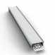 Профиль накладной с рассеивателем серебро 1м. Apeyron 08-09