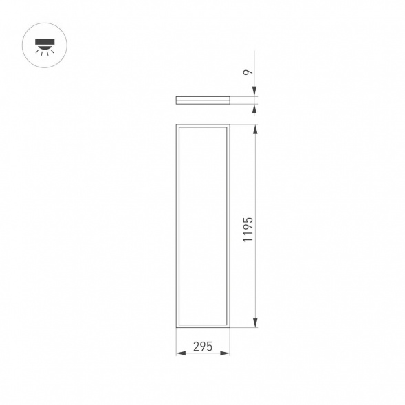 Светодиодная панель Arlight DL-INTENSO-S300x1200-40W Day4000 (WH, 120 deg, CRI90, 230V) 043582