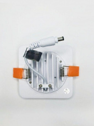 Встраиваемый светодиодный светильник Elvan VLS-109SQ-12W-NH-Wh