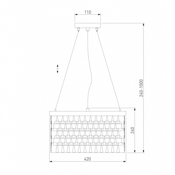 Подвесной светильник Bogates Corazza 317/6