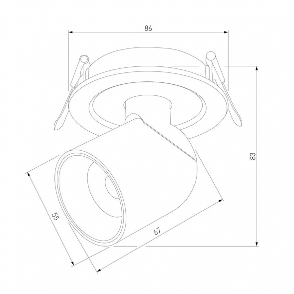 Встраиваемый светодиодный спот Elektrostandard Spot 25093/LED a065457