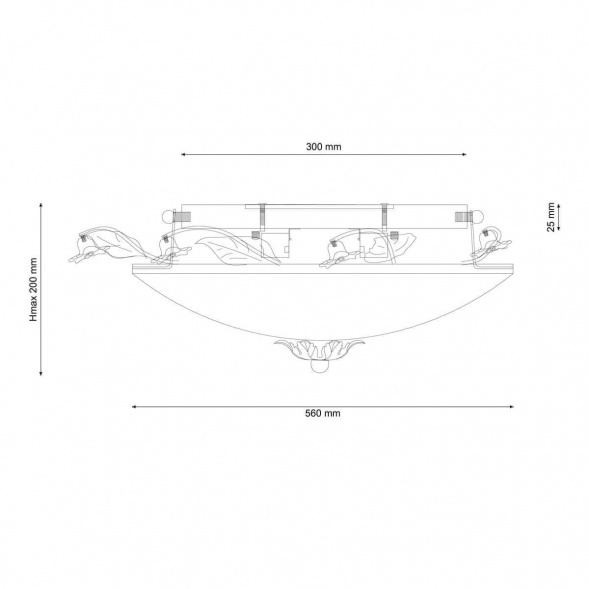 Потолочный светильник Lucia Tucci Fiori Di Rose 104.400