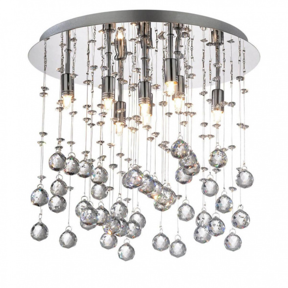 Потолочный светильник Ideal Lux Moonlight PL8 Cromo 077796