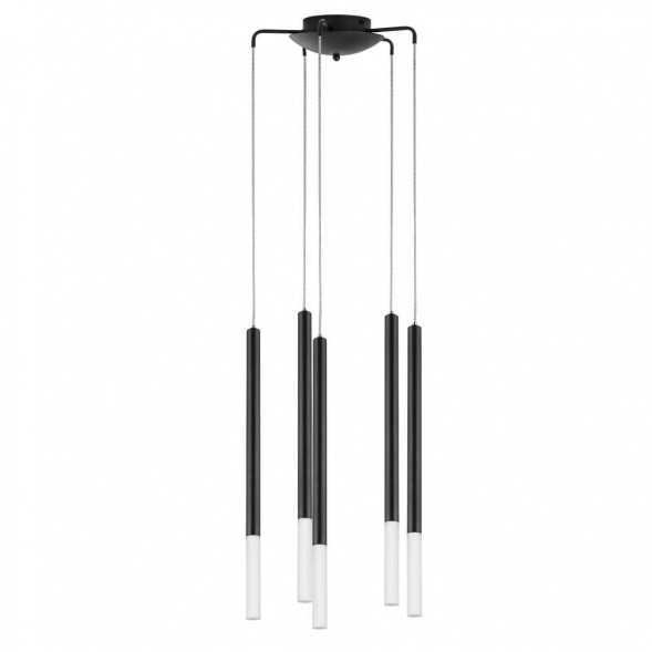 L5T747147 Люстра TUBO LED 25W 1400LM 360G ЧЕРНЫЙ 4000K