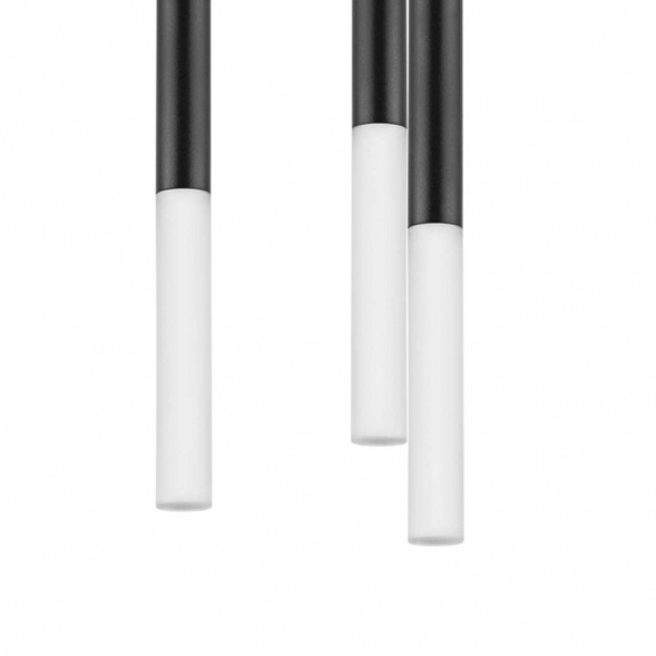 L5T747147 Люстра TUBO LED 25W 1400LM 360G ЧЕРНЫЙ 4000K