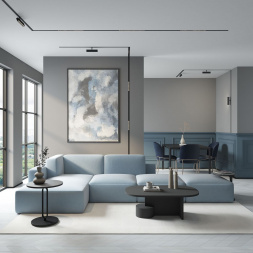 Трековый светодиодный светильник Denkirs Smart Grill DK8002-BK