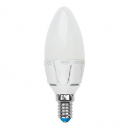 Набор светодиодных ламп Uniel E14 7W 3000K матовая LED-C37 7W/WW/E14/FR PLP01WH UL-00008089