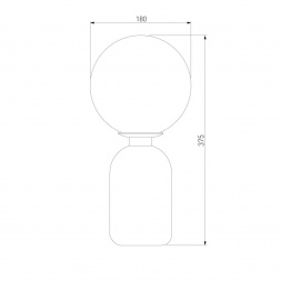 Настольная лампа Eurosvet Оптима Bubble 01197/1 латунь