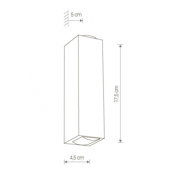 Уличный настенный светодиодный светильник Nowodvorski Lens Led 9112