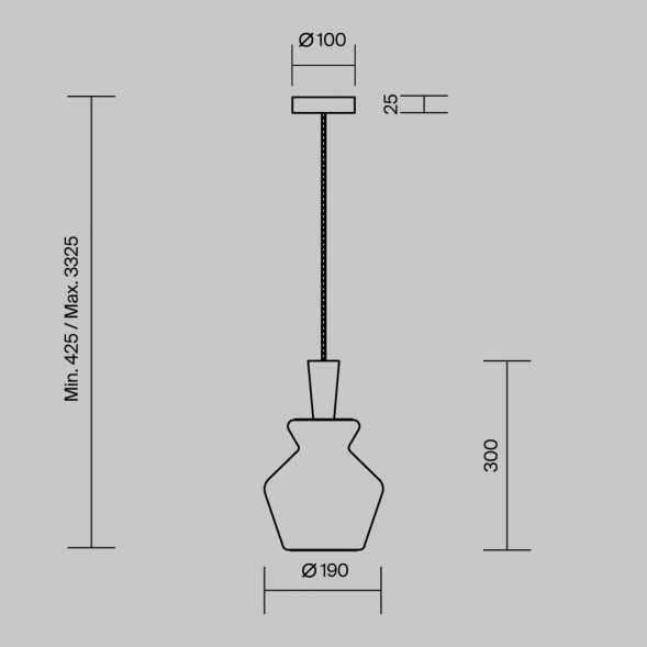 Подвесной светильник Maytoni MOD405PL-01W1