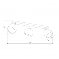 Спот TK Lighting 3421 Altea Black
