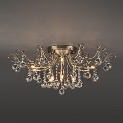 Потолочная люстра Eurosvet 10042/12 античная бронза/прозрачный хрусталь