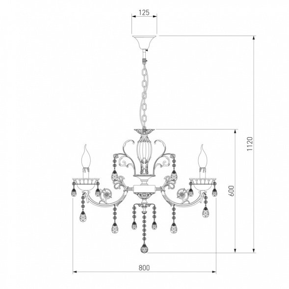 Подвесная люстра Bogates 230/8 Strotskis