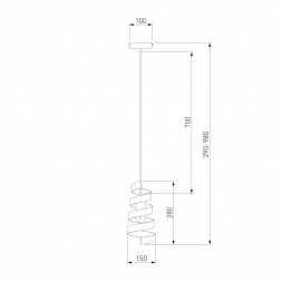 Подвесной светильник Eurosvet 50058/1 черный