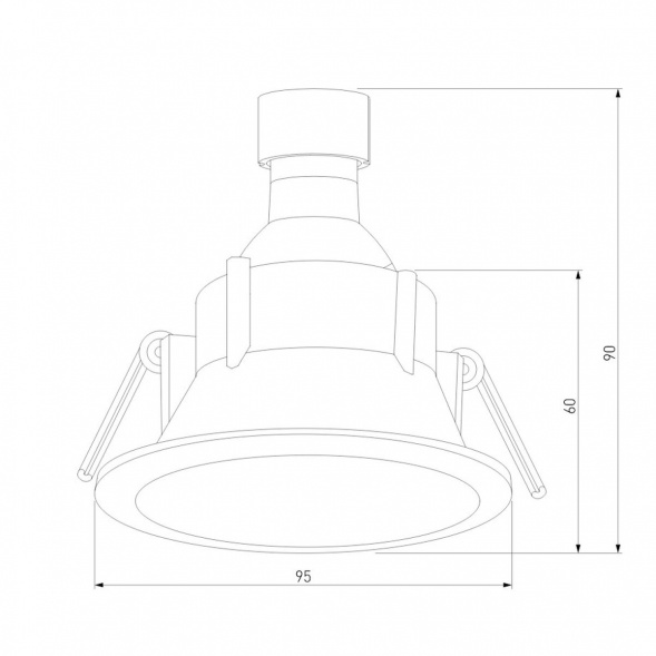 Встраиваемый светильник Elektrostandard 25059/01 a069720